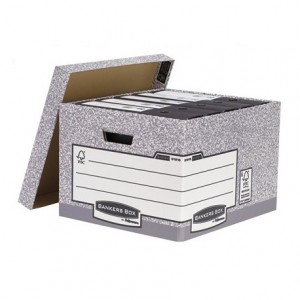 Cajon Fellowes carton reciclado capacidad 4 cajas archivo folio