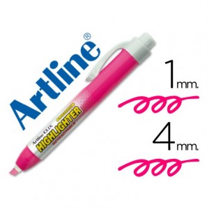 Rotulador Artline clix rosa fluorescente 4mm