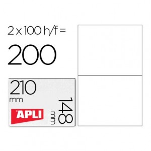 Apli Etiquetas Adhesivas 210x148 mm de 2 unidades