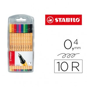  Rotulador Stabilo Point 88 Estuche 10 Unidades