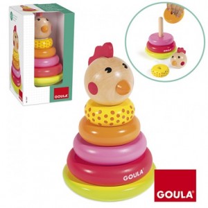 Juego educativo a partir de 18 meses Apilable Gallina Goula