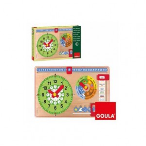 Juego educativo a partir de 3 años Reloj calendario Goula