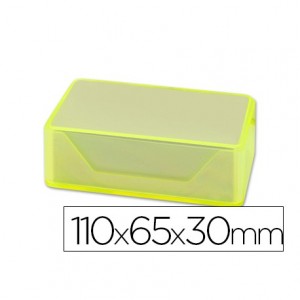 Caja plastico Liderpapel para tarjetas de visitas 110x65x30mm