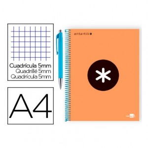 Cuaderno Liderpapel Antartik DIN A4 Tapa Forrada Naranja+ Caran D'ache