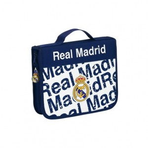 Maletin Real Madrid 13,5x25x4,5 cm Plumier 45 piezas