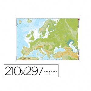 Mapa mudo Europa fisico