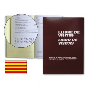 Miquelrius Libro Registro de visitas 3 idiomas , tamaño Folio