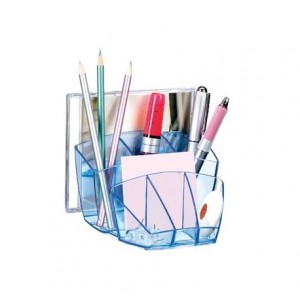 Organizador sobremesa Cep confor ice blue color transparente celeste