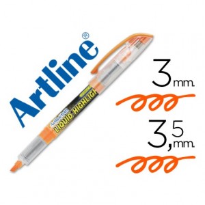 Rotulador Artline EK-640 Fluorescente Naranja Punta biselada