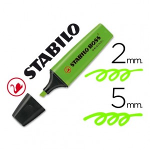 Rotulador Stabilo Boss 70 verde