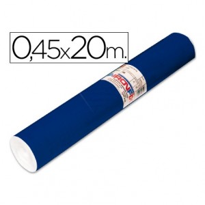 Aironfix Rollo Adhesivo 45cm x 20mt Unicolor Azul Mate Oscuro