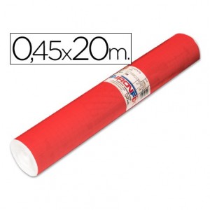 Aironfix Rollo Adhesivo 45cm x 20mt Unicolor Rojo Mate Claro