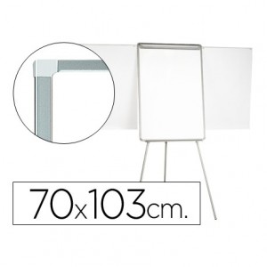 Pizarra Q-Connect trípode marco aluminio 70x103 cm