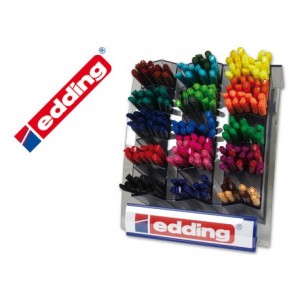 Expositor 200 Rotuladores Edding 1200 colores surtidos