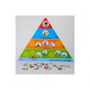 Juego Educativo a partir de 5 años Piramide de las actividades en Español Henbea