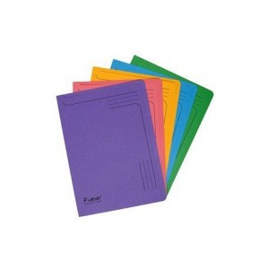 Carpeta Cartulina Reciclada A4 Exacompta con uñero Colores Surtidos 290 gr