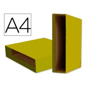 Caja archivador de palanca Liderpapel Din A4 Color System Amarillo