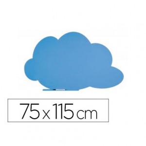 Pizarra Rocada Nube Azul Magnética Sin marco 75x115 cm