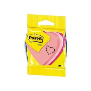 Post-it ® Bloc quita y pon forma de corazón