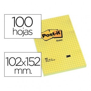 Post-it ® Bloc quita y pon grandes