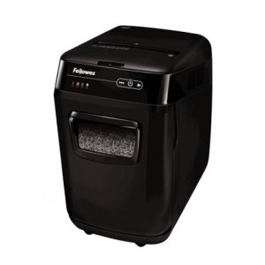 Destructora de Documentos Fellowes Automax 200M Corte en micropartículas 200 Hojas 32L Nivel seguridad DIN P-5 Negro