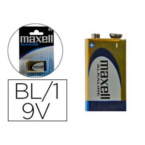 Pila Maxell Alcalina 9V LR09 Blister con 1 unidad