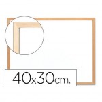 Pizarra Blanca de Melamina con marco de madera 40x30 Q-Connect