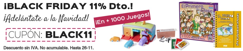 Juegos educativos Black Friday