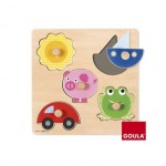 Puzzle De 0 a 3 años 5 colores Con 5 piezas Diset