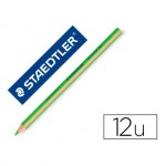 Lapices Fluorescentes Staedtler Triangular Top Star Verde Caja 12 unidades