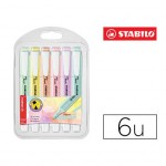 Rotulador Stabilo Swing Cool Pastel Fluorescente 6 unidades