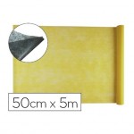 Entretela Liderpapel 25g m2 rollo de 5m color Amarillo