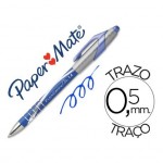 Boligrafo marca Papermate Flexgrip elite 0,5 mm azul