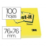 Post it, ® 76x76 mm. Bloc de notas adhesivas quita y pon 76x76 mm