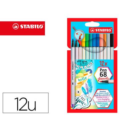 Estuche rotulador Stabilo Pen 68 Brush